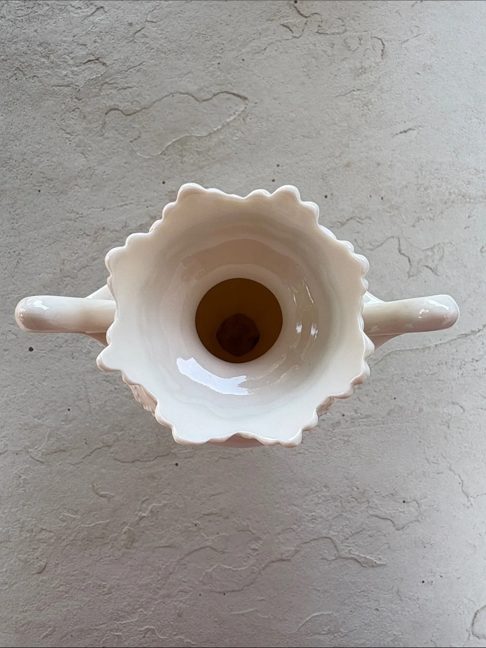 Vintage Ivory Flower/Bulb-Forcer Decorative Vase